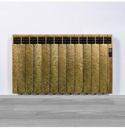ROINTE - Emisor térmico eléctrico Serie D con 11 elementos 1210W cuero vibrado