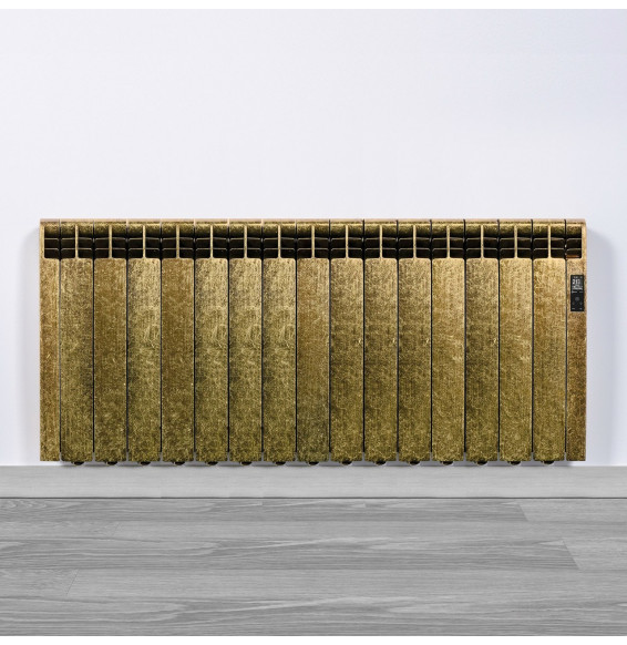 ROINTE - Emisor térmico eléctrico Serie D con 15 elementos 1600W cuero vibrado