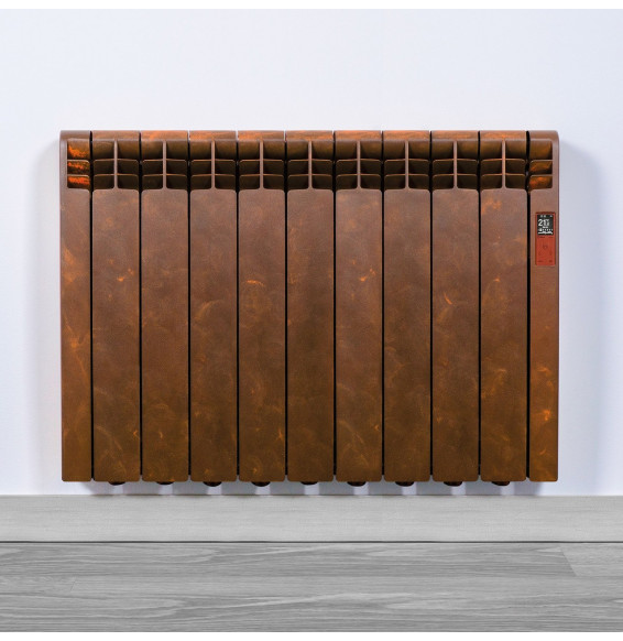 ROINTE - Emisor térmico eléctrico Serie D con 9 elementos 990W óxido liso