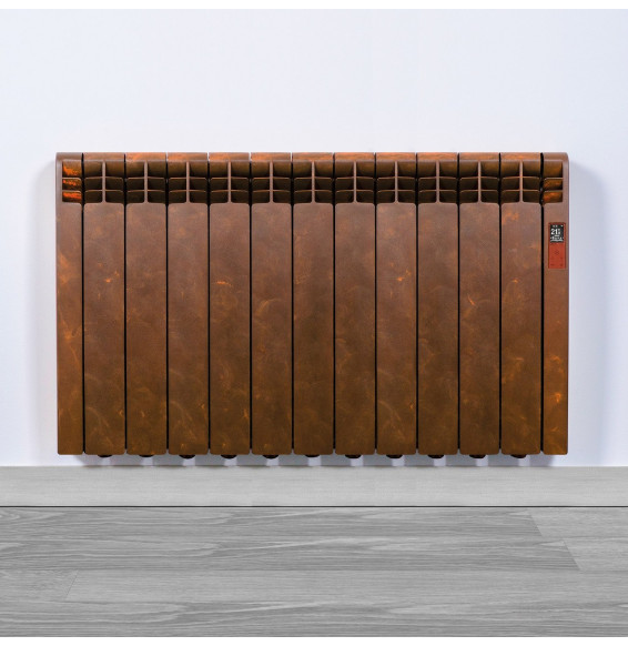 ROINTE - Emisor térmico eléctrico Serie D con 11 elementos 1210W óxido liso