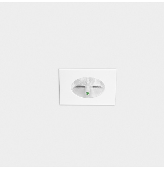 LedsC4 - Downlight PLAY Flat cuadrado fijo emergencia 6,4W 2700K CRI90 27,9 blanco IP54 582lm