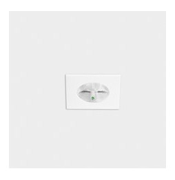 LedsC4 - Downlight PLAY Flat cuadrado fijo emergencia 6,4W 2700K CRI90 27,9 blanco IP54 582lm