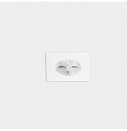 LedsC4 - Downlight PLAY Flat cuadrado fijo emergencia 6,4W 2700K CRI90 27,9 blanco IP54 582lm