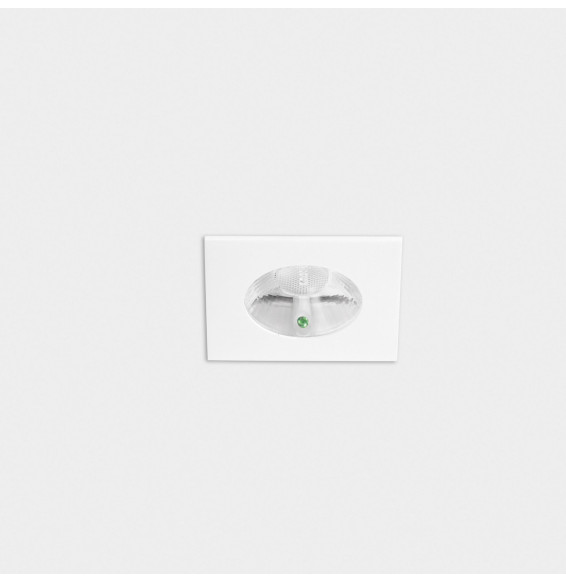 LedsC4 - Downlight PLAY Flat cuadrado fijo emergencia 6,4W 2700K CRI90 27,9 blanco IP54 582lm