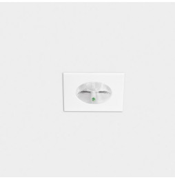 LedsC4 - Downlight PLAY Flat cuadrado fijo emergencia 6,4W 2700K CRI90 27,9 blanco IP54 582lm