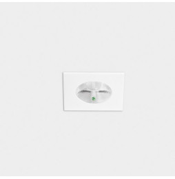 LedsC4 - Downlight PLAY Flat cuadrado fijo emergencia 6,4W 3000K CRI90 27,9 blanco IP54 674lm