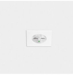 LedsC4 - Downlight PLAY Flat cuadrado fijo emergencia 6,4W 4000K CRI90 27,9 blanco IP54 674lm