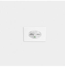 LedsC4 - Downlight PLAY Flat cuadrado fijo emergencia 6,4W 4000K CRI90 27,9 blanco IP54 674lm