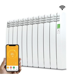ROINTE - Emisor térmico digital Serie D 9 elementos 990W blanco conectado de bajo consumo