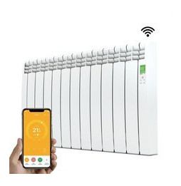 ROINTE - Emisor térmico digital Serie D 11 elementos 1210W blanco conectado de bajo consumo