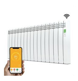 ROINTE - Emisor térmico digital Serie D 15 elementos 1600W blanco conectado de bajo consumo