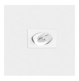 LedsC4 - Downlight PLAY Flat cuadrado emergencia 6,4W 2700K CRI90 27,9 blanco IP23 582lm
