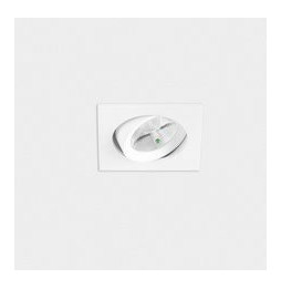 LedsC4 - Downlight PLAY Flat cuadrado emergencia 6,4W 2700K CRI90 27,9 blanco IP23 582lm