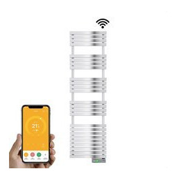 ROINTE - Radiador toallero eléctrico digital serie D 750W cromado conectado