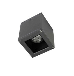 LedsC4 - Plafón AFRODITA GU10 50W led 5W gris urbano