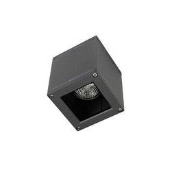 LedsC4 - Plafón AFRODITA GU10 50W led 5W gris urbano
