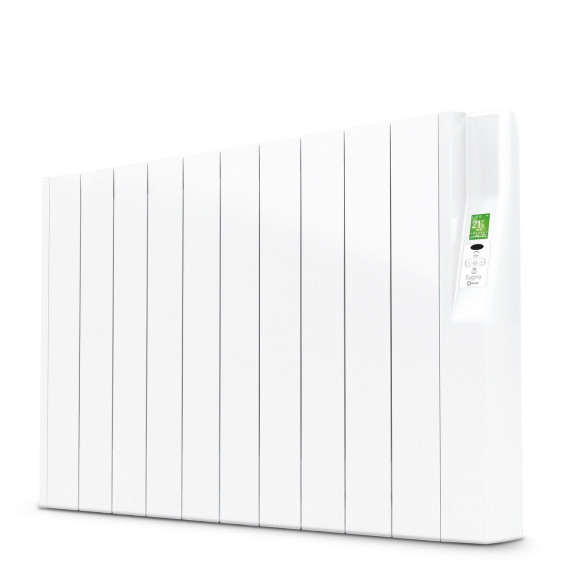ROINTE - Emisor térmico eléctrico digital SYGMA par 10 elementos 1100W blanco de bajo consumo