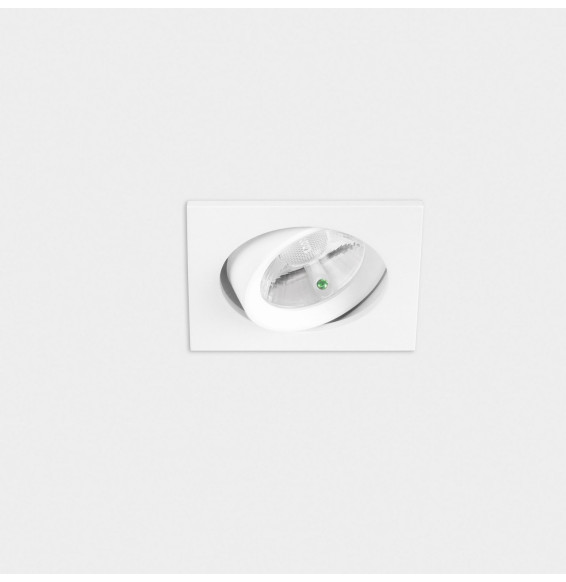 LedsC4 - Downlight PLAY Flat cuadrado emergencia 6,4W 2700K CRI90 27,9 blanco IP23 582lm