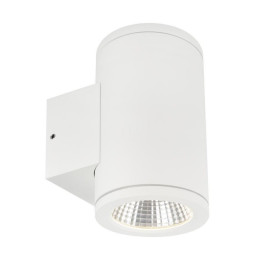 HOFFLIGHTS - Aplique LED blanco BENIN 12 UP&DOWN 2x6W 3000K 100-240V CRI80 IP54 IK08