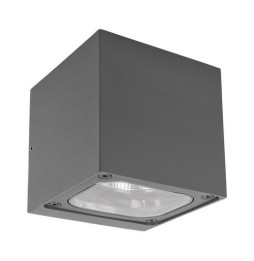 HOFFLIGHTS - Aplique LED antracita GHANA 12 UP&DOWN 2x6W 3000K 100-240V CRI80 IP54 IK08 antracita