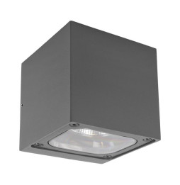 Aplique LED antracita GHANA 6 6W 3000K 100-240V CRI80 IP54 IK08