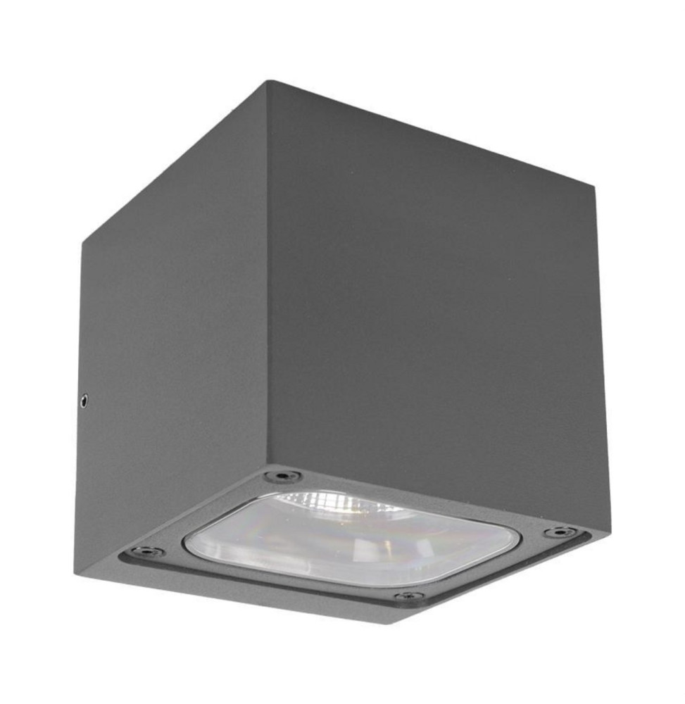 Aplique LED antracita GHANA 6 6W 3000K 100-240V CRI80 IP54 IK08