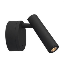 HOFFLIGHTS - Aplique LED negro ICELAND 3W 3000K 100-240V 40° CRI80 IP20
