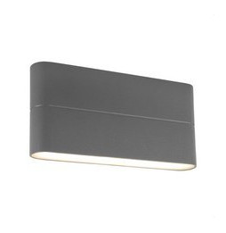 Aplique LED antracita PANAMA 13 UP&DOWN 2x6,5W 3000K 100-240V CRI80 IP54 IK08