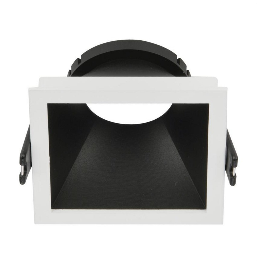 HOFFLIGHTS - Aro cuadrado MALTA para módulo LED o GU10 13W blanco / negro