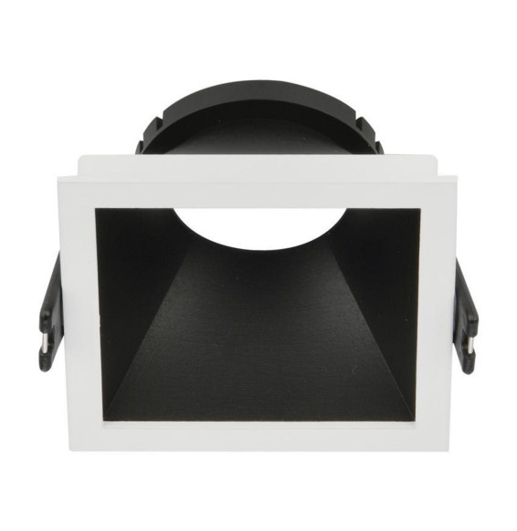 HOFFLIGHTS - Aro cuadrado MALTA para módulo LED o GU10 13W blanco / negro