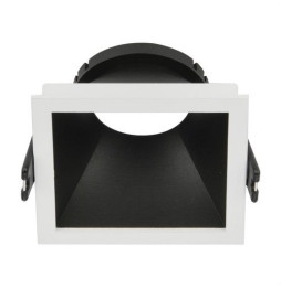 HOFFLIGHTS - Aro cuadrado MALTA para módulo LED o GU10 13W blanco / negro