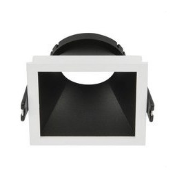 HOFFLIGHTS - Aro cuadrado MALTA para módulo LED o GU10 13W blanco / negro