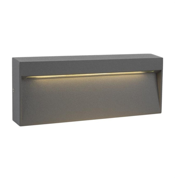 Bañador suelo rectangular LED antracita ATHENS 8 8W 3000K 100-240V CRI80 IP54 IK08