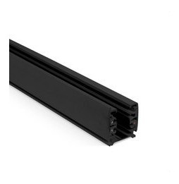 HOFFLIGHTS - Carril trifásico superficie ON-OFF 2m negro