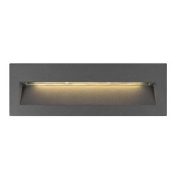 Luminaria empotrable pared rectangular LED antracita ATHENS 9 9W 3000K 100-240V CRI80 IP54 IK08