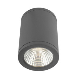 Plafón redondo LED antracita DENMARK 6W 3000K 100-240V CRI80 IP54 IK08