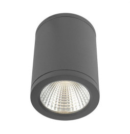 Plafón redondo LED antracita DENMARK 6W 3000K 100-240V CRI80 IP54 IK08