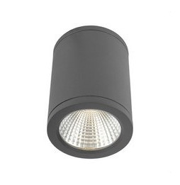 Plafón redondo LED antracita DENMARK 6W 3000K 100-240V CRI80 IP54 IK08