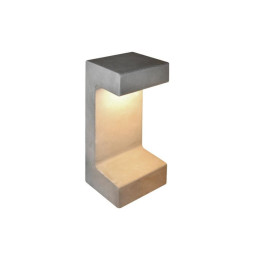HOFFLIGHTS - Baliza INDIA 8W 30cm IP65 100-240V 3000K cemento