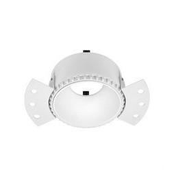 HOFFLIGHTS - Luminaria MALTA TRIMLESS ROUND aro negro para modulo O GU10 MAX 13W