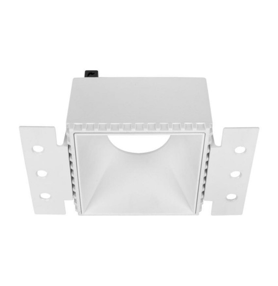 HOFFLIGHTS - Luminaria MALTA TRIMLESS SQUARE aro negro para modulo LED O GU10 MAX 13W