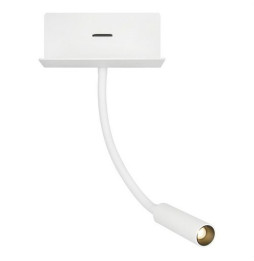 Luminaria SPAIN 3W LECTURE F. 40º IP20 blanco USB Port 100-240V 3000K
