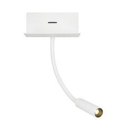 Luminaria SPAIN 3W LECTURE F. 40º IP20 blanco USB Port 100-240V 3000K