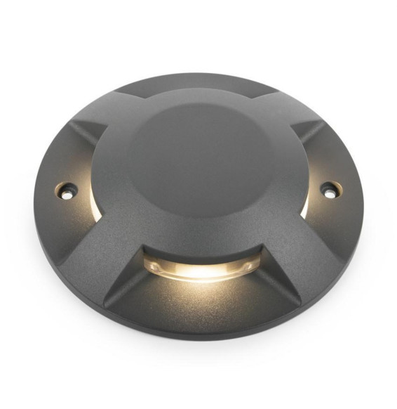 Luminaria suelo DUBLIN (4 SIDES) 4x3W 4x30ºIP67 IK10 100-240V 3000K antracita