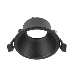 HOFFLIGHTS - Aro MALTA IP65 negro fijo para GU10