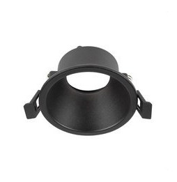 HOFFLIGHTS - Aro MALTA IP65 negro fijo para GU10