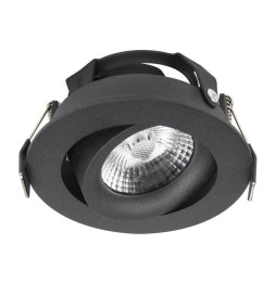 HOFFLIGHTS - Downlight AMSTERDAM negro 36° orientable 7W 3000K