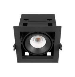 HOFFLIGHTS - Downlight COLOMBIA 10W simple IP20 orientable 250mA negro 2K7-3K-4K