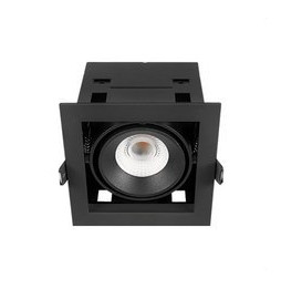 HOFFLIGHTS - Downlight COLOMBIA 10W simple IP20 orientable 250mA negro 2K7-3K-4K