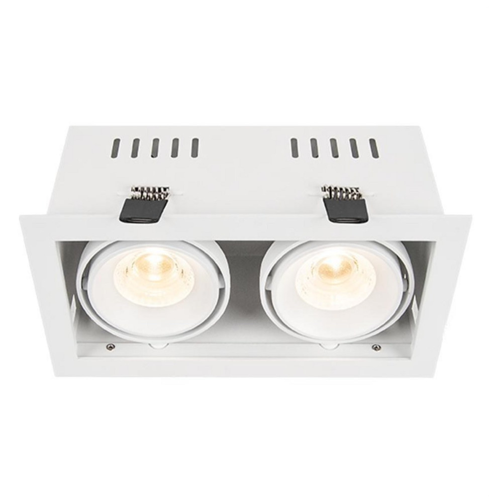 HOFFLIGHTS - Downlight COLOMBIA 20W doble IP20 orientable 450mA blanco 2K7-3K-4K